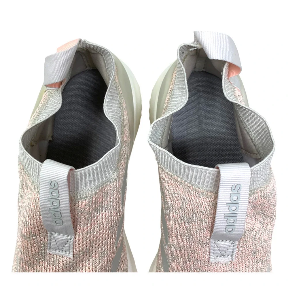 Adidas Ultimafusion Cloudfoam Pink/Gray Knit Slip On Sneakers Sz 10 B75967